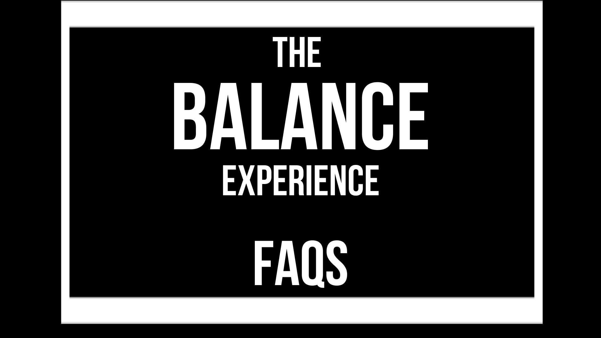 Balance FAQs